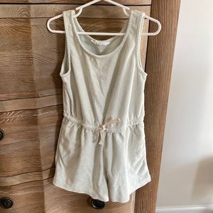 H&M Seafoam Terry Romper with Pockets